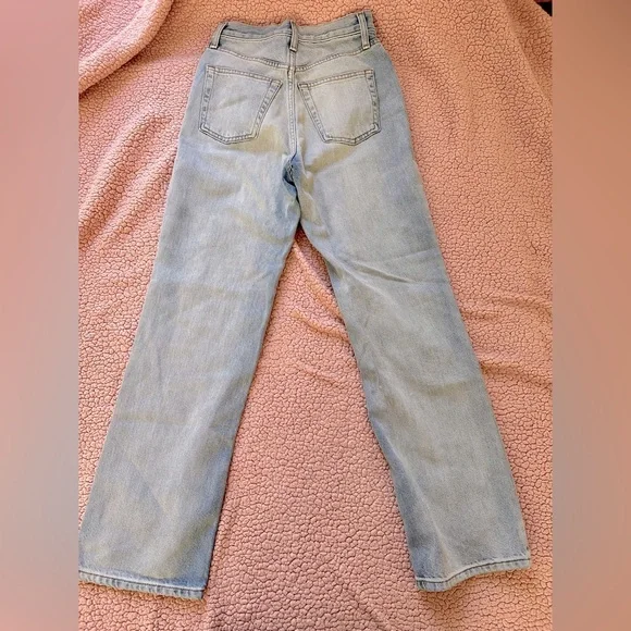 Topshop Petite Kourt Straight Leg Jean Light Blue Sz 25P - Picture 6 of 9